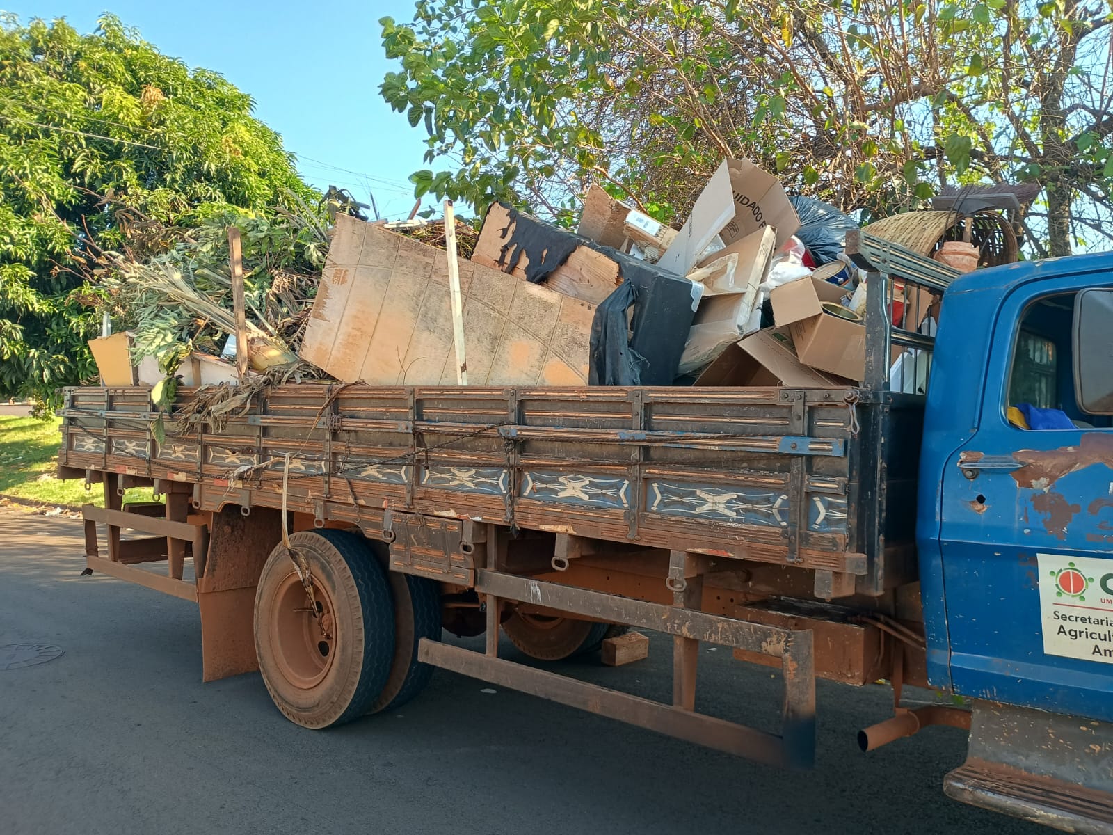 Cronograma Semanal (27/04 a 30/04) de Coleta de Resíduos Volumosos e de Jardinagem
