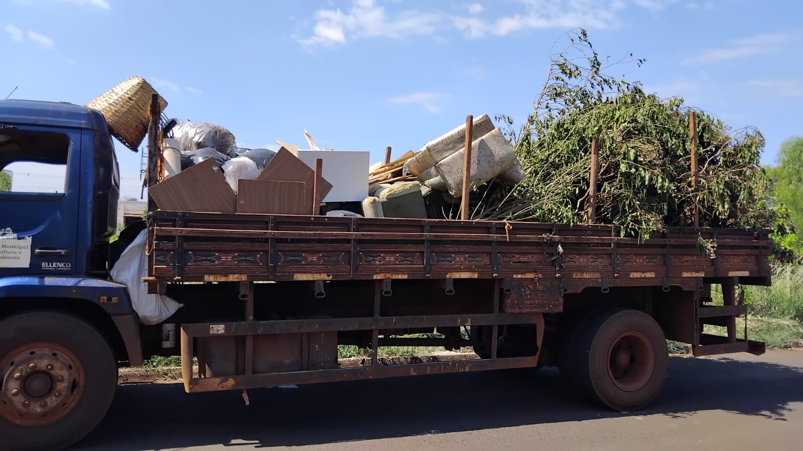 Cronograma Semanal (22 a 24/04) de Coleta de Resíduos Volumosos e de Jardinagem